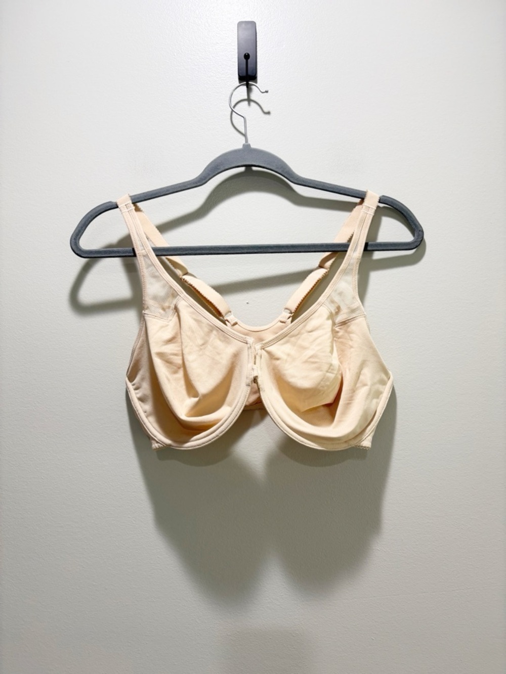 DELIMIRA Women’s Front Closure Unlined  Underwire Bra Cream Size 36E